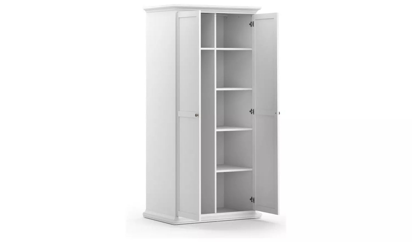 Tvilum Paris 2 Door Wardrobe - White